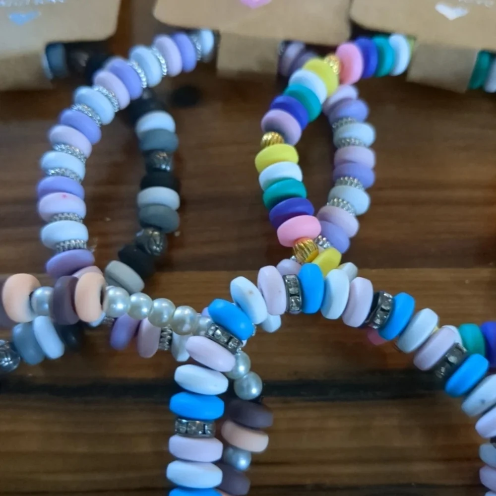 Handmade Colorful Beaded Bracelet Set - Picture 3 of 5
